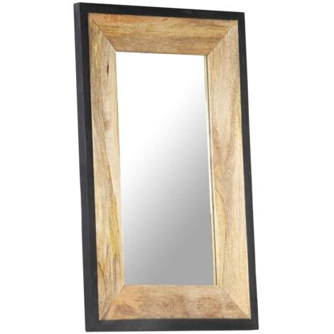 Miroir 80x50 cm Bois de manguier massif CFW847323