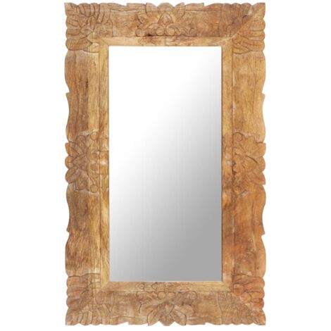 Miroir 80x50 cm bois de manguier massif pwfn89524 DESIGN IN