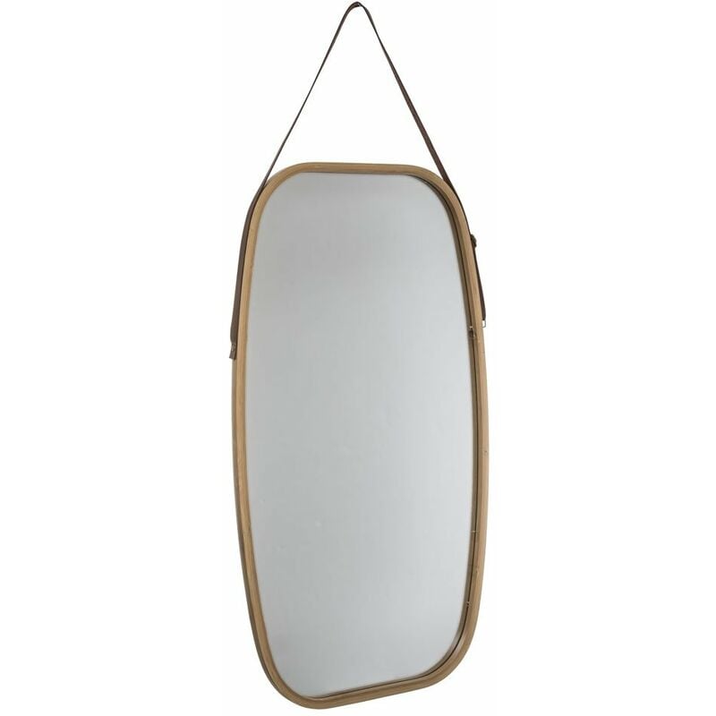 5five - Miroir suspendu rectangulaire, 77 x 43 cm, reliure en bois