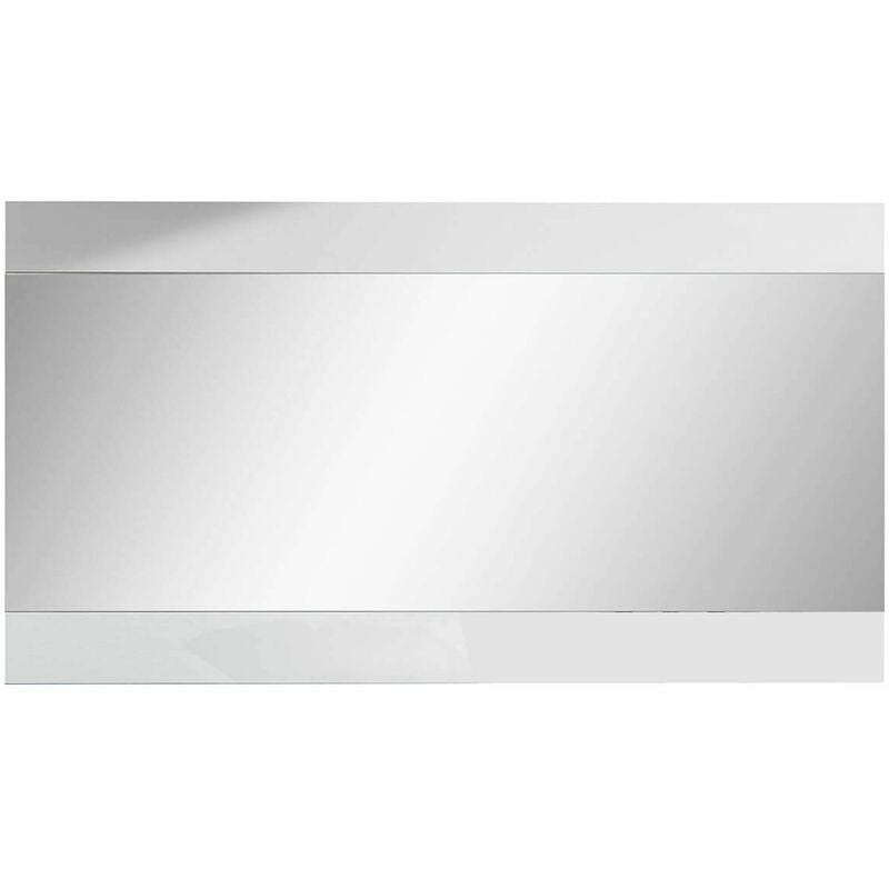 Columbus / alyssa / athens - Miroir Longueur 150cm Laqué Brillant Blanc - Blanc