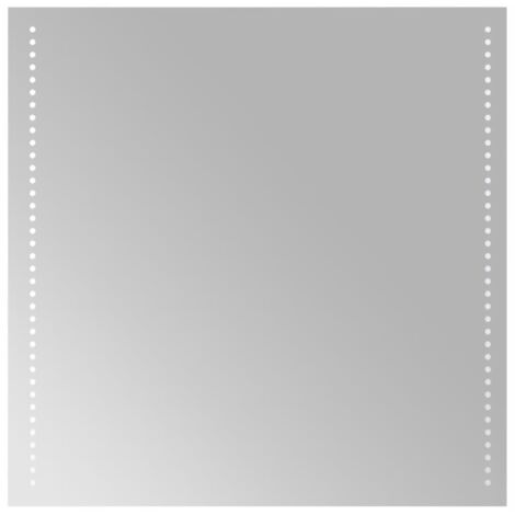 Miroir à LED Luxueux, Miroir pour salle de bain, 60x60 cm OIB4868E