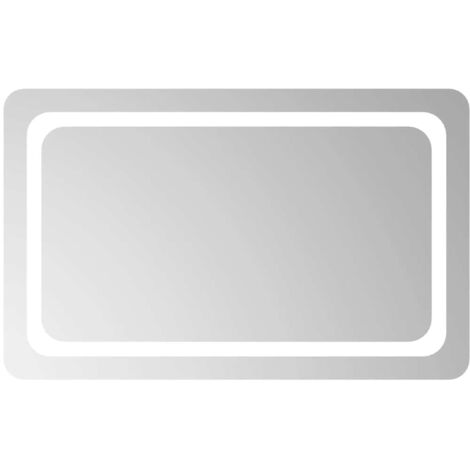 Miroir à LED Luxueux, Miroir pour salle de bain, 80x50 cm OIB8717E