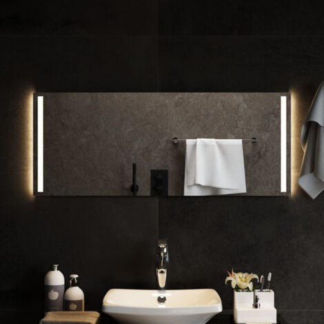 Miroir à LED Moderne - Miroir de Maquillage - pour Salle de Bain, Salon, Chambre - 100x40 cm Chic-692146