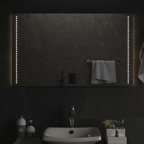 Miroir à LED Moderne - Miroir de Maquillage - pour Salle de Bain, Salon, Chambre - 100x60 cm Chic-171137