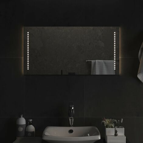 Miroir à LED Moderne - Miroir de Maquillage - pour Salle de Bain, Salon, Chambre - 40x80 cm Chic-330952