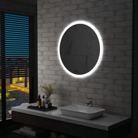 Miroir à LED pour salle de bain-Miroir avec LED salle de bain 80 cm 239110