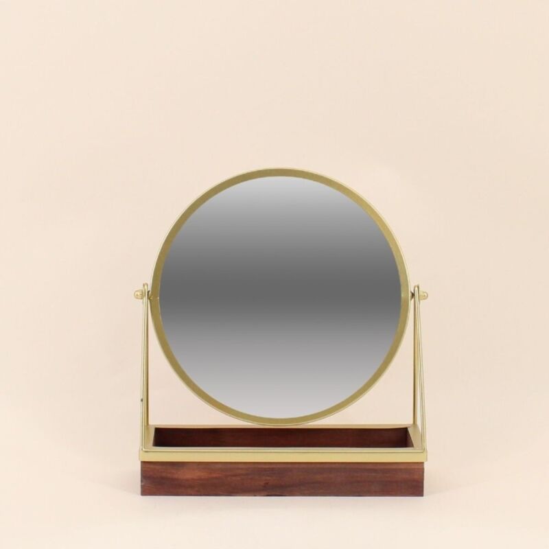 Miroir à poser avec plateau à bijoux 24x28cm Miroir à poser avec plateau à bijoux 24x28cm
