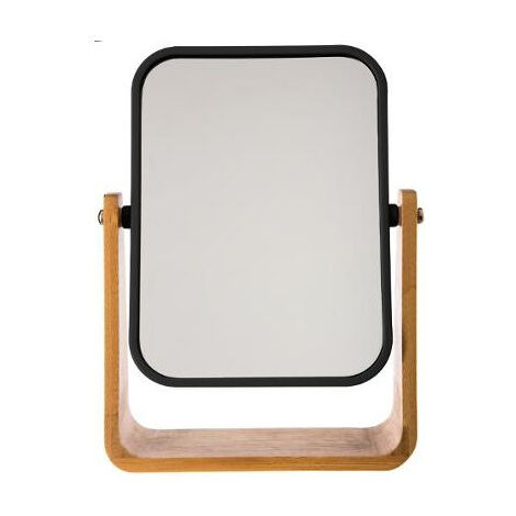 Miroir à Poser "Natureo" 22cm Naturel & Noir