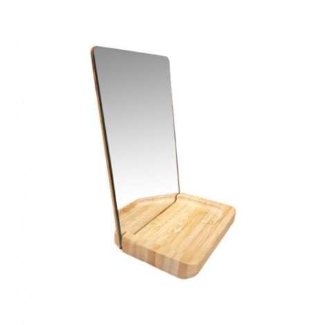 Miroir à poser rectangulaire support bois - NEIGE 2843 - Bois