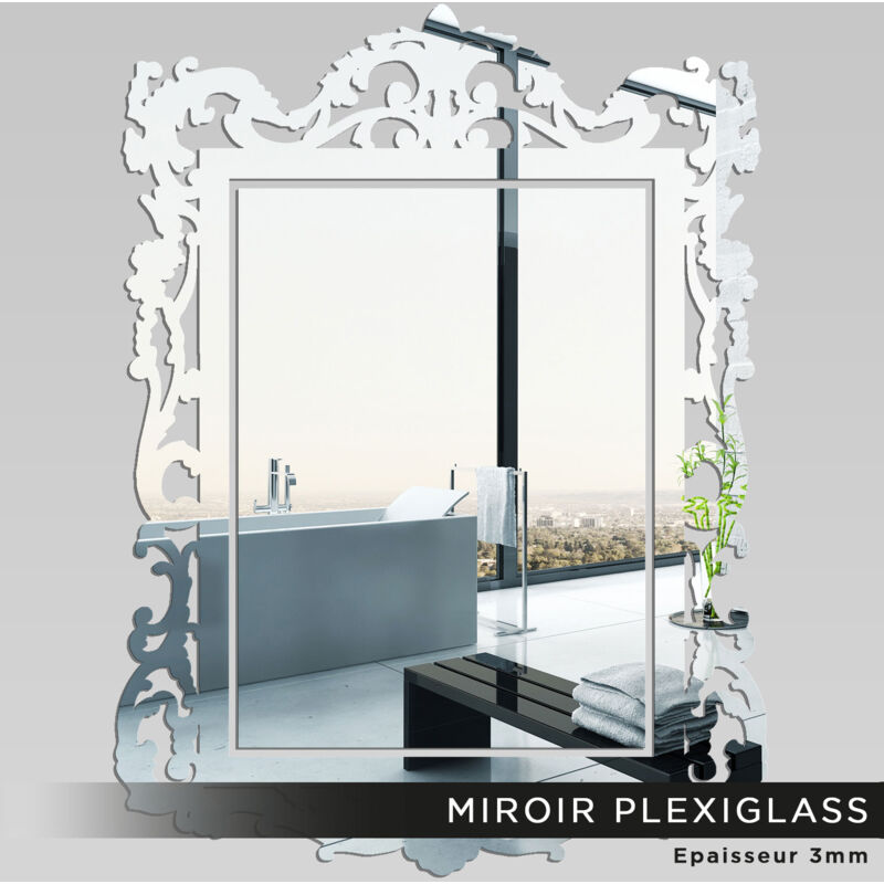 Lumaléa - Miroir Plexiglass - Baroque - 50x67 cm