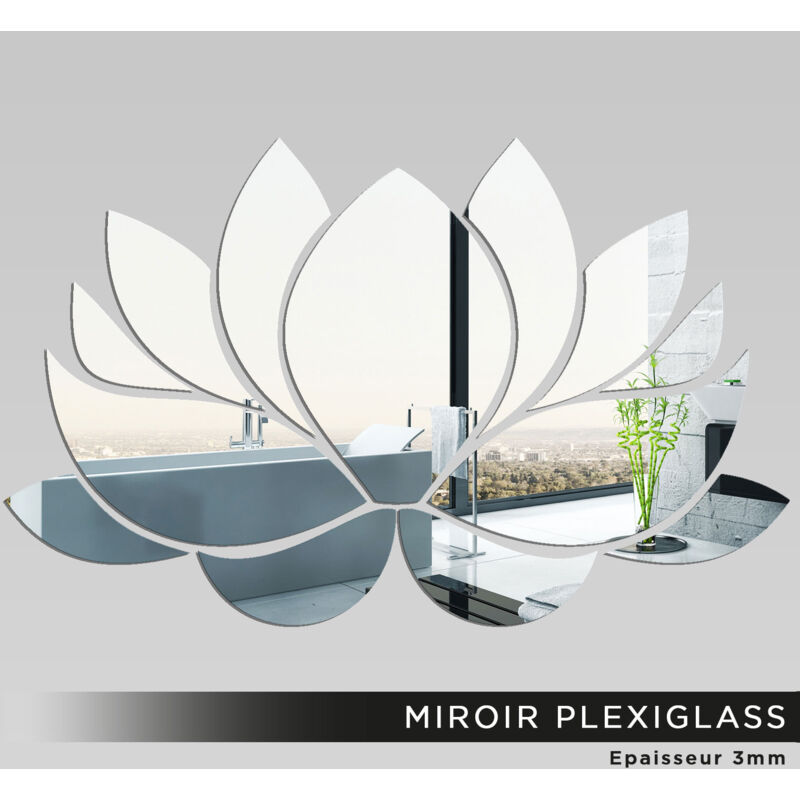 Lumaléa - Miroir Plexiglass - Nénuphar - 50x80 cm