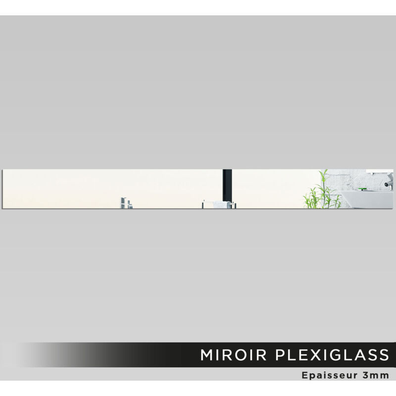 Lumaléa - Miroir Plexiglass - Rectangle horizontale - 7x70 cm
