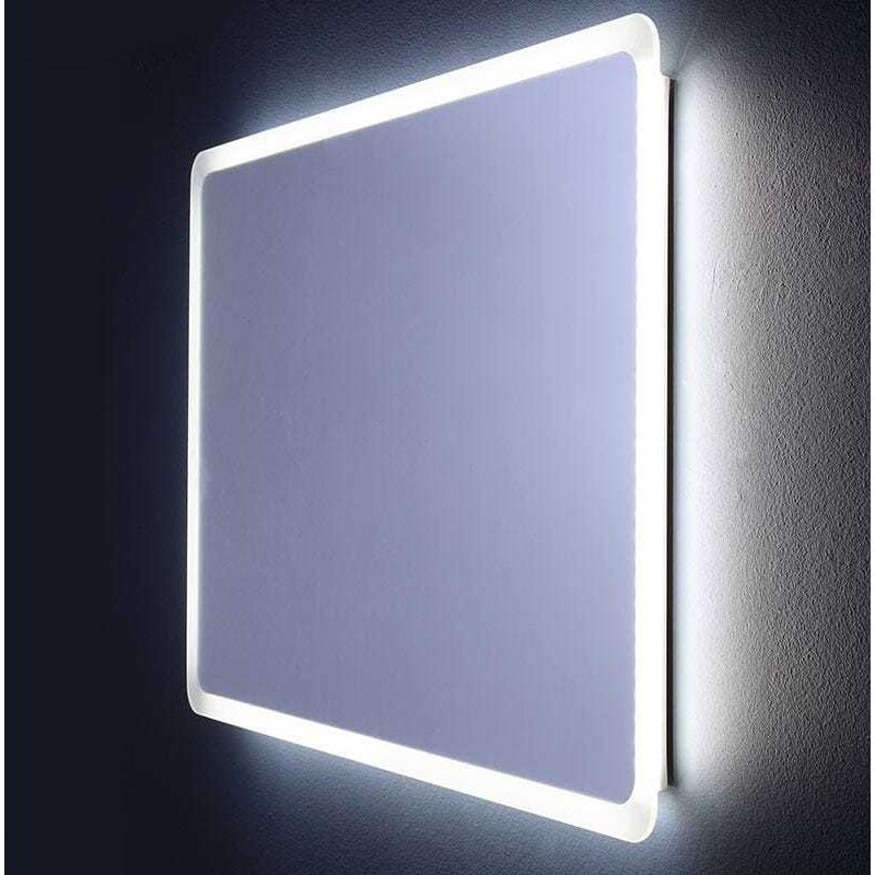 Kiamami Valentina - Miroir Angles Arrondis Éclairé Avec Led 60 x 60 Cm Dallas