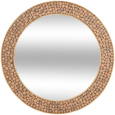 Miroir Anoki bois D99cm - Atmosphera créateur d'intérieur