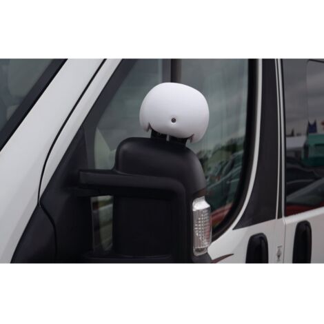 Miroir Anti Angle Mort Spot Coloris Blanc - Milenco