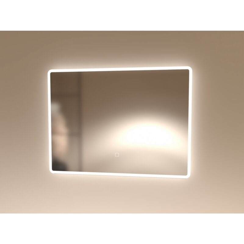 Miroir antibuée avec éclairage led reflet 80cm