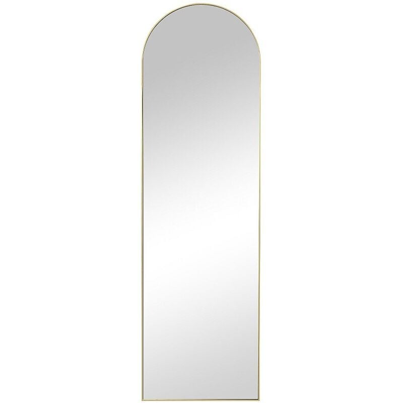 Vente-unique - Miroir arche à poser en métal - l. 50 x h. 170 cm - Doré - mailen