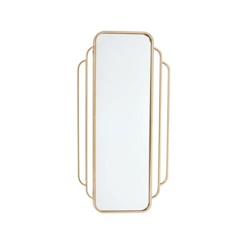 Emde - Miroir art déco en métal doré 51,5x100cm