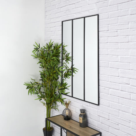 Miroir atelier en métal et verre XL