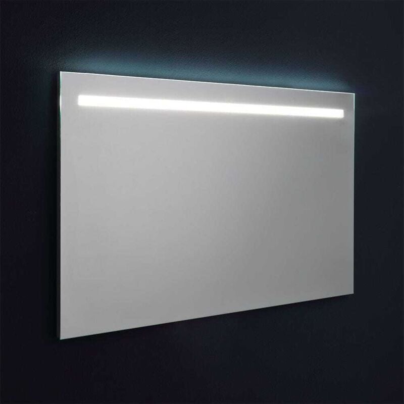 Kiamami Valentina - Miroir Avec Bande Led Supérieure Rétroéclairé 120X70 Cm