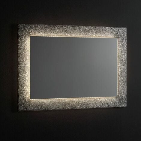 Miroirs Rectangulaires LED pour Salle de bains - 90x75cm - SWANN BLACK