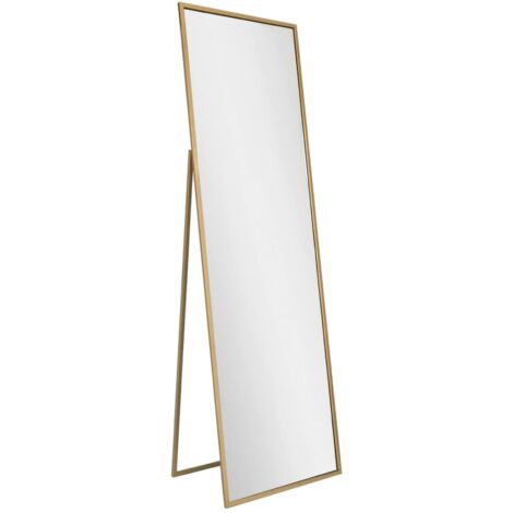 Miroir Becrux, Structure en Métal, 60x170h cm or