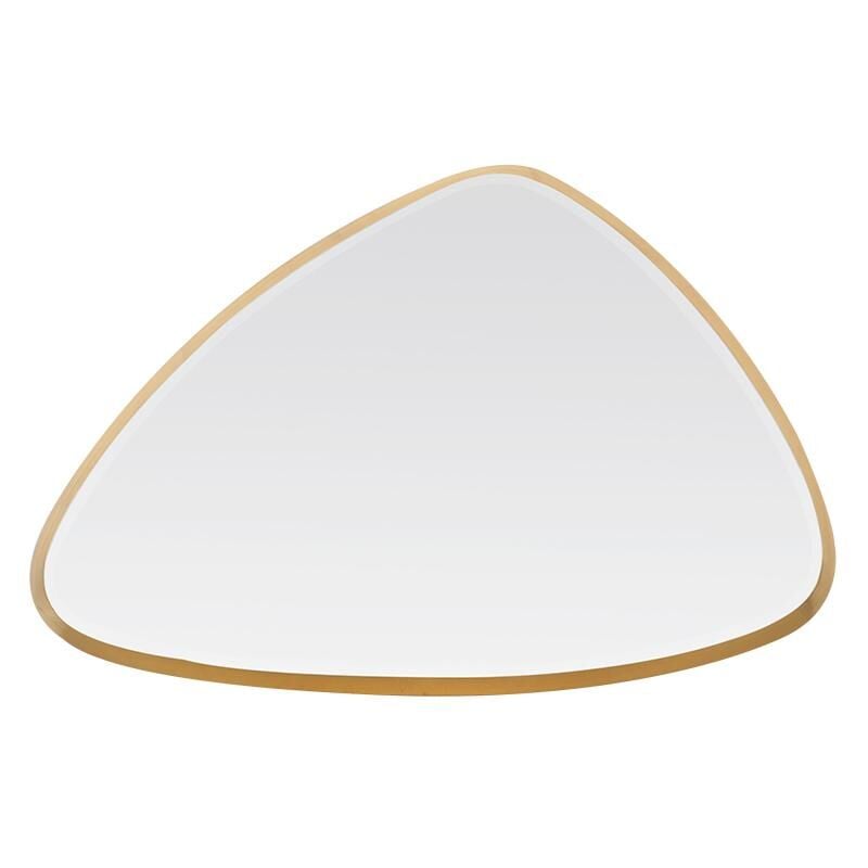Miroir biseauté triangle doré 62x42x4cm
