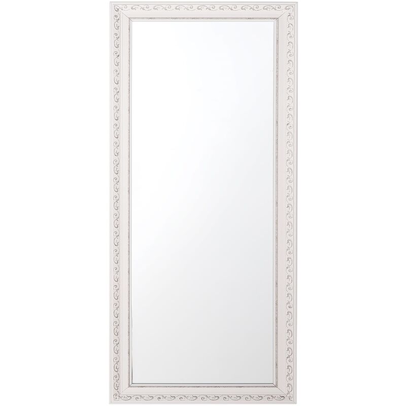 Miroir blanc et argenté 50 x 130 cm MAULEON