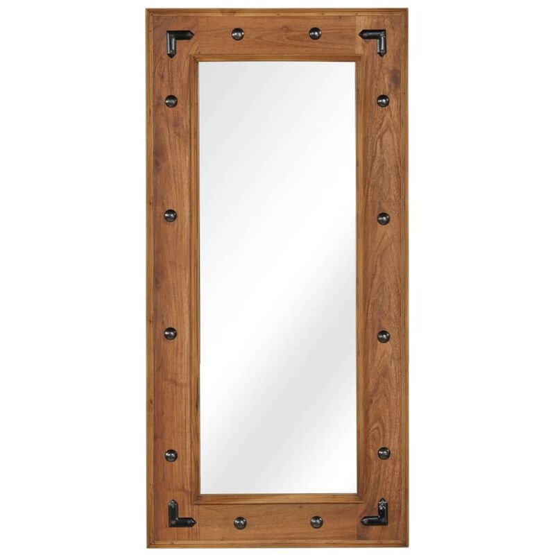 Vidaxl - Miroir Bois d'acacia massif 50 x 110 cm