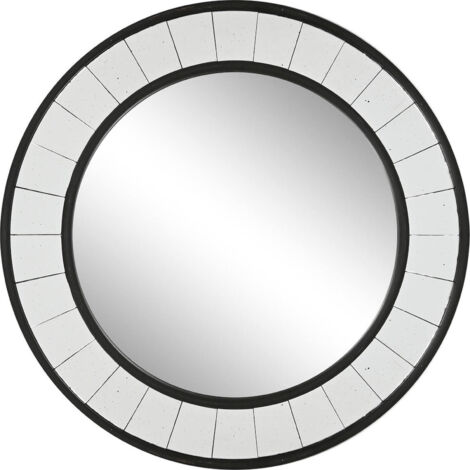 Miroir bois noir design pour élégance intérieure - Noir ébène intense