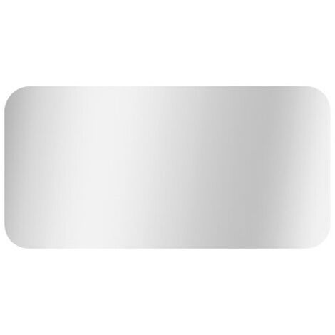 Miroir Bords Polis Coins Arrondis 80x40cm - Mp Glass
