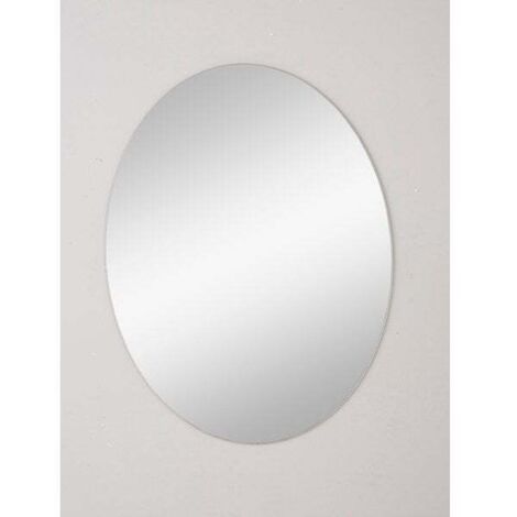 Miroir bords polis ovale 40x60 cm