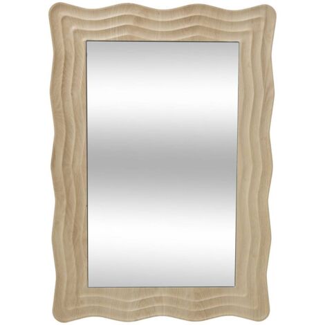 Miroir Charlie vague 55x79cm beige - Atmosphera créateur d'intérieur