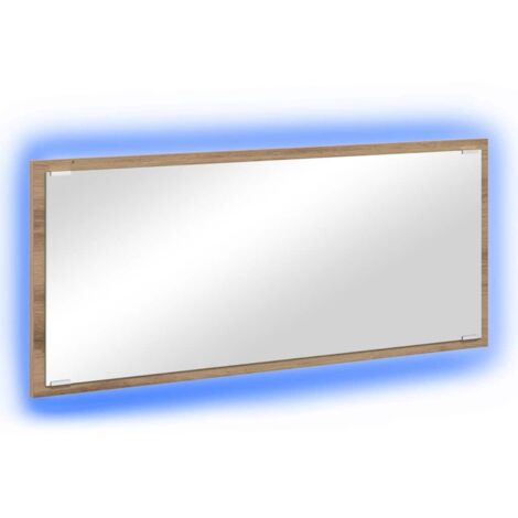 Miroir Chêne artisanal 90 x 8,5 x 37 cm Bois d'ingénierie CFW777222