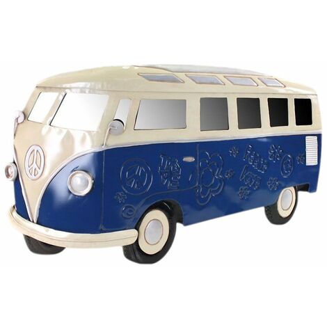 Miroir combi peace and love bleu