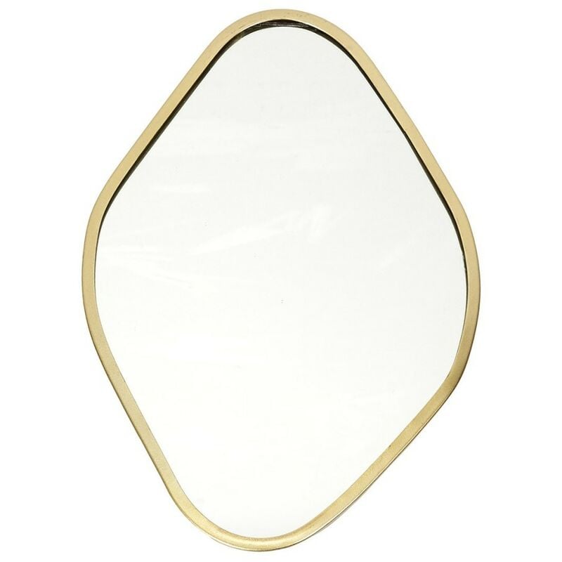 Miroir contour déco doré losange