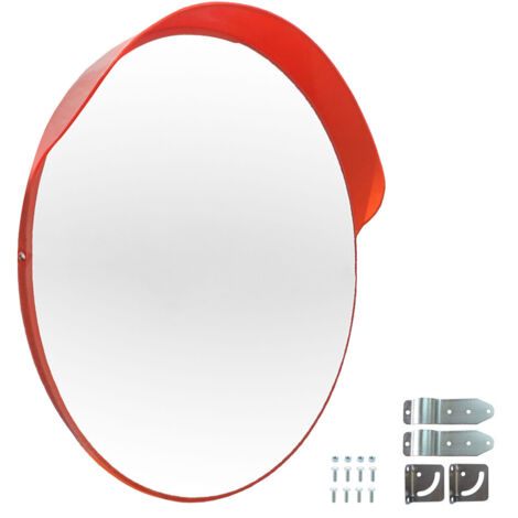 Miroir convexe intérieur/extérieur avec visière 60 cm.