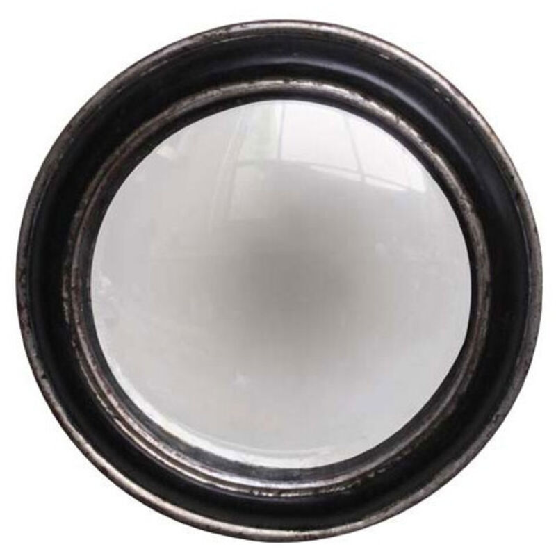 Miroir sorcière convexe noir 19cm Miroir sorcière convexe noir 19cm