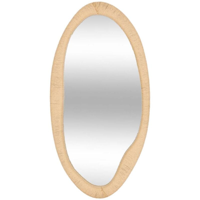 Atmosphera - Miroir corde organique Laia beige H114cm créateur d'intérieur