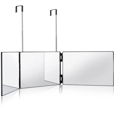Miroir cosmétique pliable UNIQ 360° avec système de suspension - Miroir suspendu à 3 volets