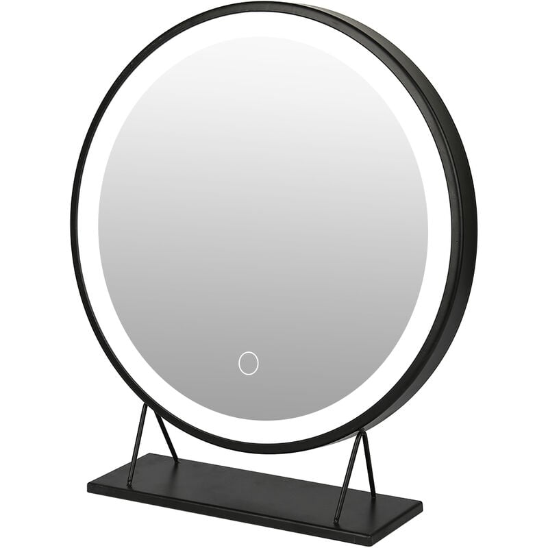 Miroir à cosmétique , miroir à maquillage lumineux, Rond 4040cm , 6500k Miroir à Poser Miroir Électrique Lumière Froid