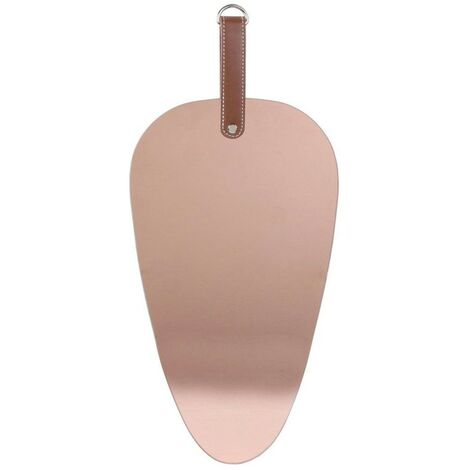 Miroir cuivre rose avec anse triangle