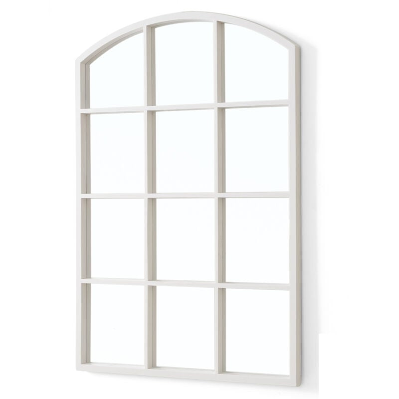 Miroir dans un cadre de fenêtre avec arc, 76 × 52 cm