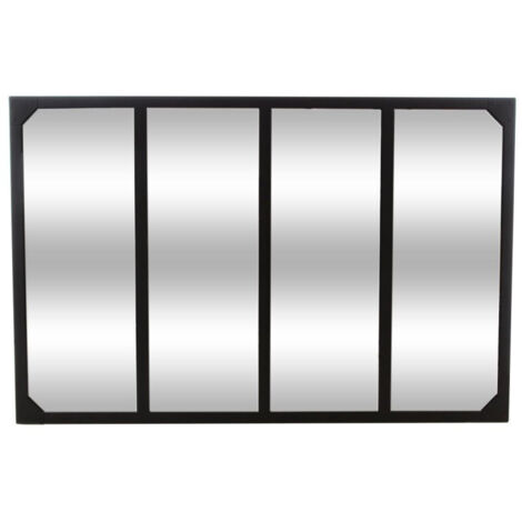 Miroir d'atelier Lola noir 116x76cm - Atmosphera créateur d'intérieur