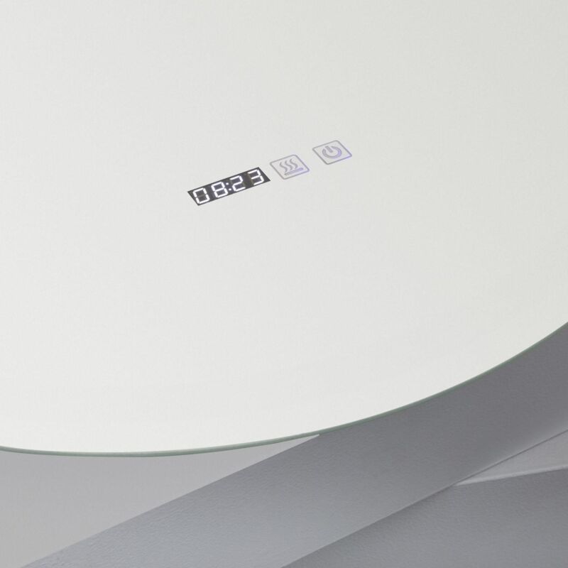 Miroir Salle de Bain avec Éclairage led Anti-buée Volpe Ø45cm Sélectionnable (chaud-neutre-froid)