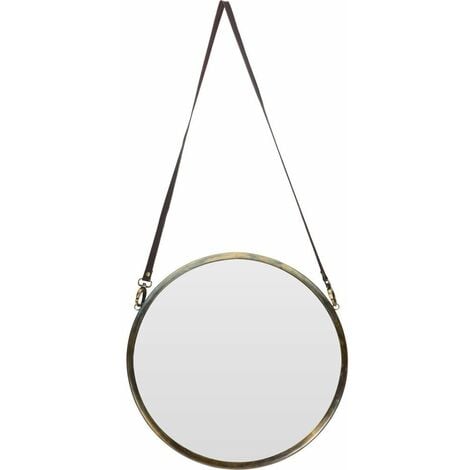 Miroir de beauté, suspendu, décoratif, rond, 42 cm