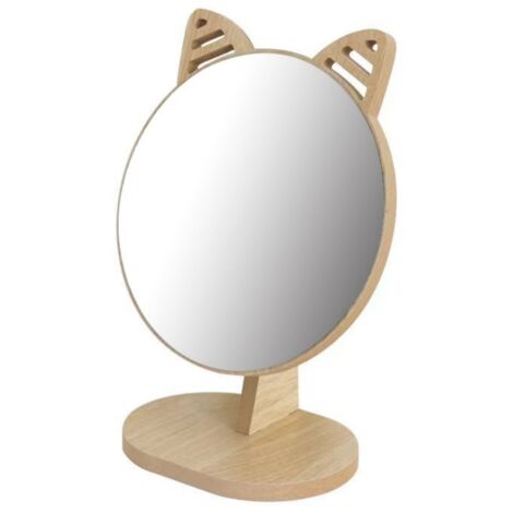 Miroir de bureau en bois haute définition, face unique, pour chambre à coucher, cadeau d'anniversaire ou de Noël