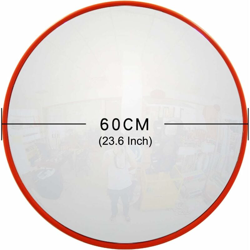 Miroir de circulation Miroir routier résistant aux chocs Miroir teinté Sortie 60cm