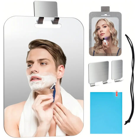 Miroir de douche antibue Razor 30x20cm incassable