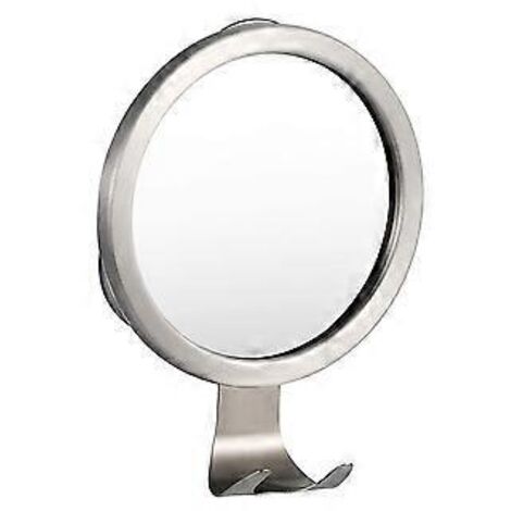 Miroir de douche antibuée avec porte-rasoir